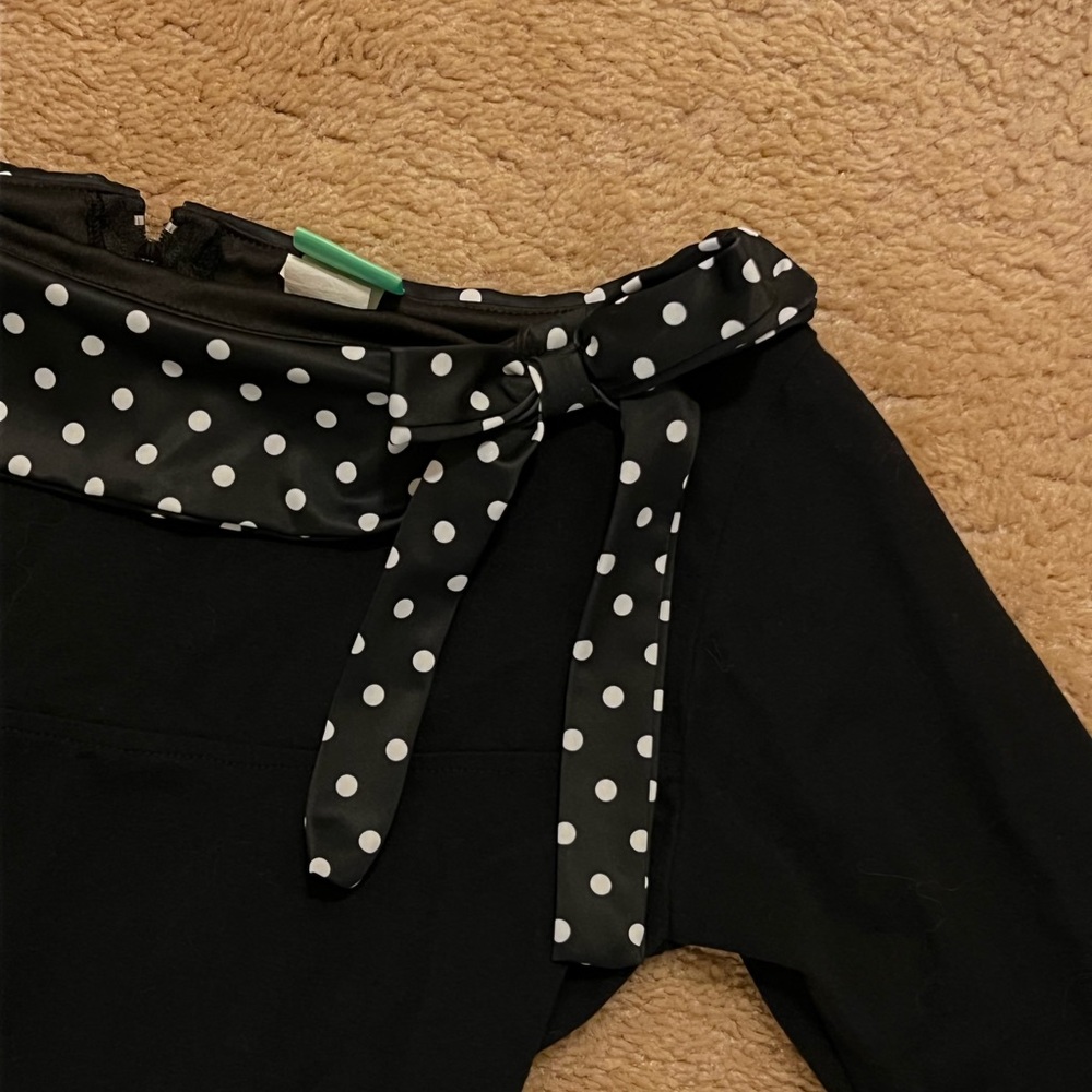 Pinky Pinkups Black 3/4 Sleeve Blouse